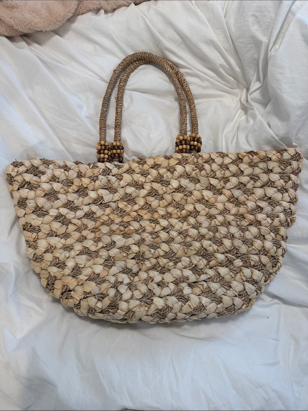Anthropologie woven beach bag
